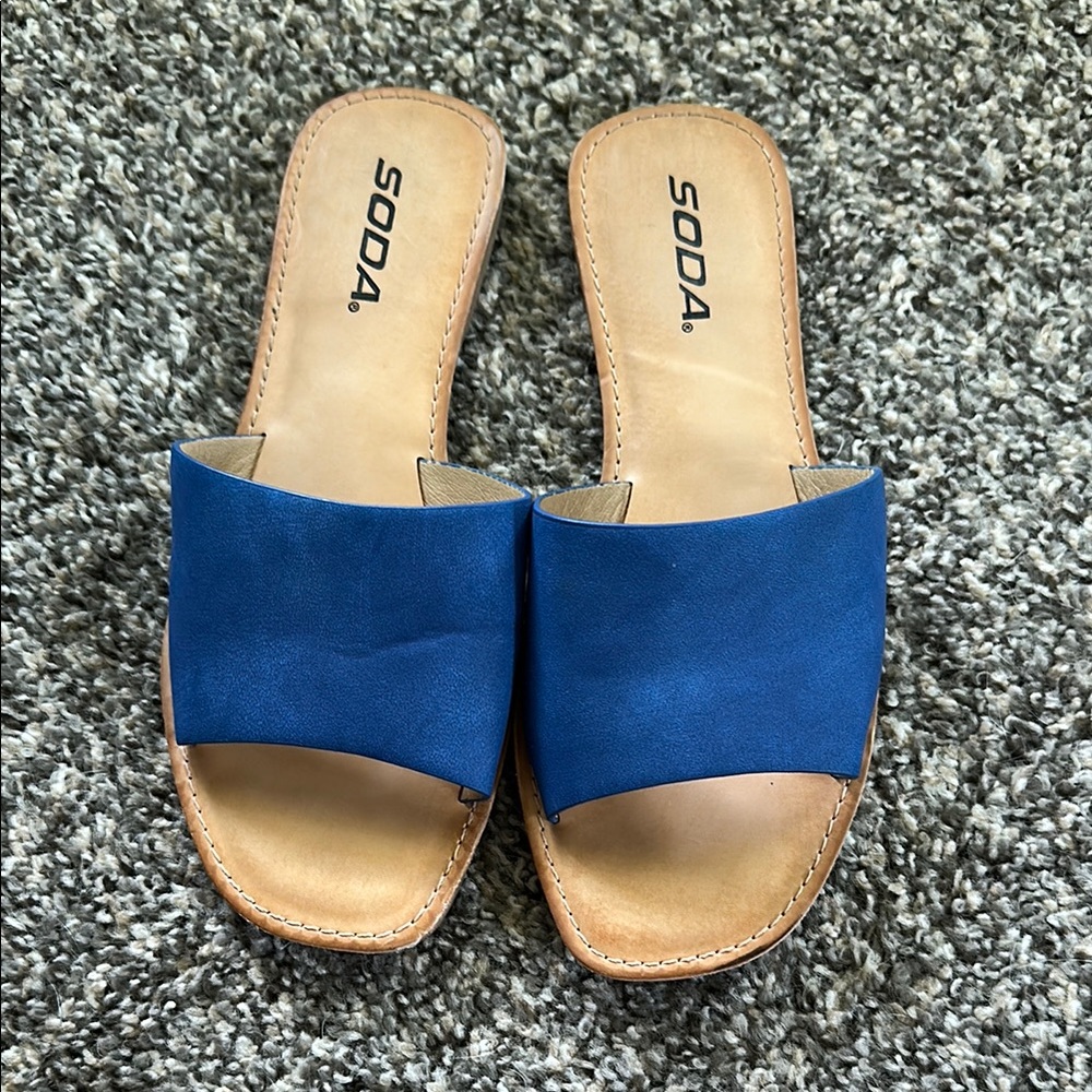 SODA royal blue heels